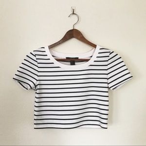Black & White Striped Crop Top | Wardrobe Basics